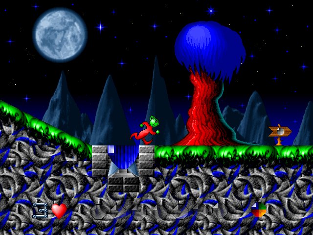 A screenshot of Moon Child.